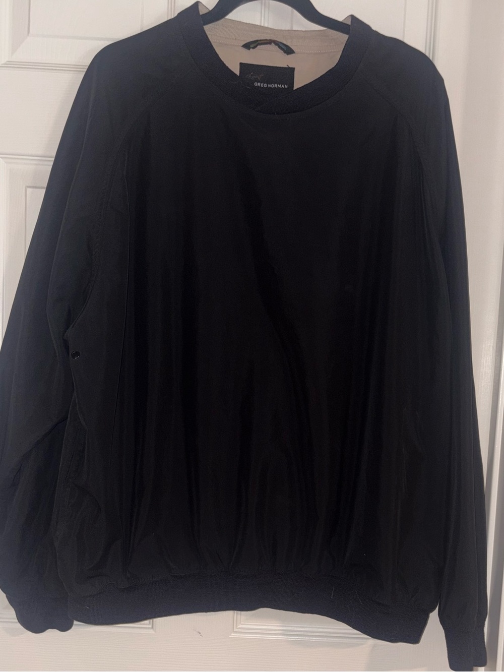 Greg Norman Collection Black Men's Crewneck windbreaker